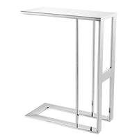 Eichholtz Pierre Side Table in Polished Stainless Steel