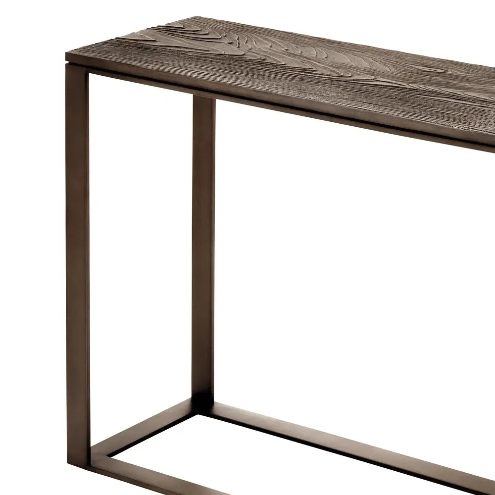 Eichholtz Zino Console Table in Light Bronze Finish