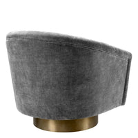 Eichholtz Catene Swivel Chair in Clarck Grey