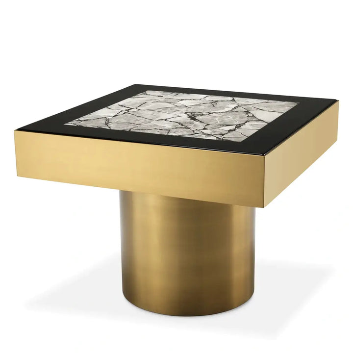 Tatler Side Table - Brushed Brass Finish Eichholtz 1