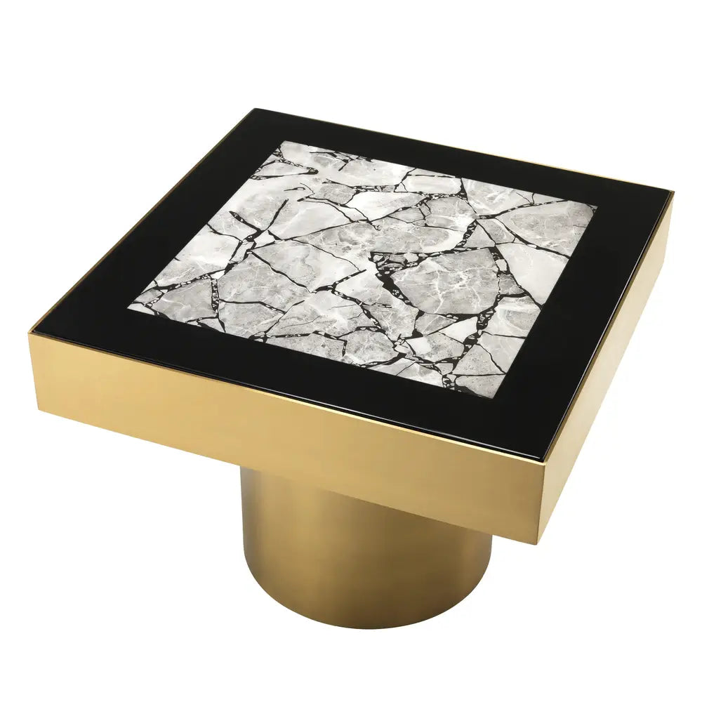 Tatler Side Table - Brushed Brass Finish Eichholtz 2