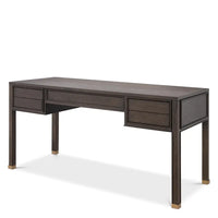 Eichholtz Melchior Desk in Brown Oak Veneer