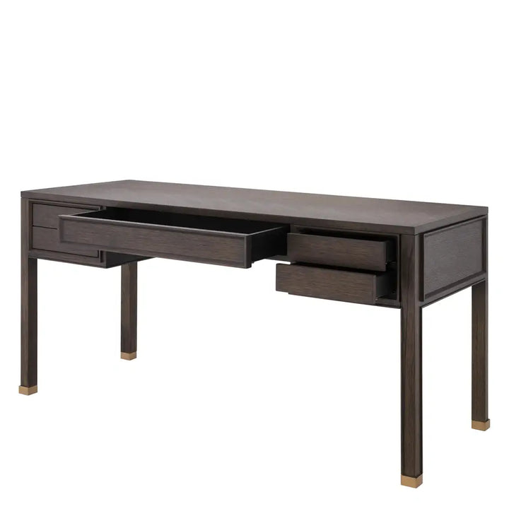 Melchior Desk - Brown Oak Veneer Eichholtz 2