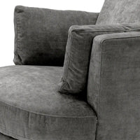 Eichholtz Clarissa Swivel Chair in Clarck Grey