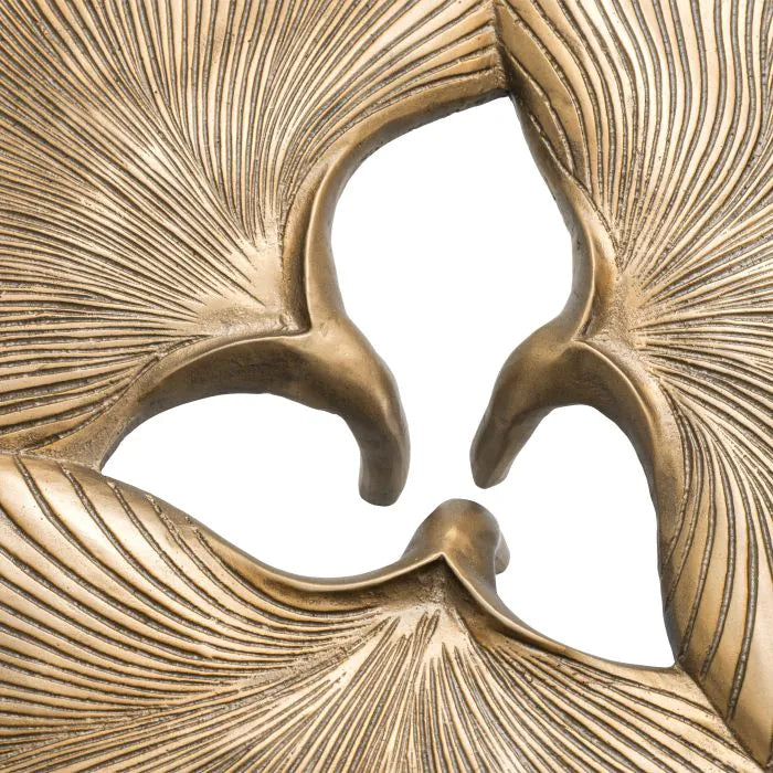 Ginkgo Side Table - Vintage Brass Finish Eichholtz 2