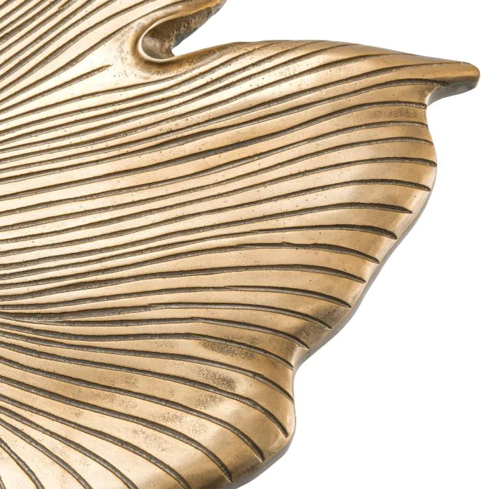 Ginkgo Side Table - Vintage Brass Finish Eichholtz 3