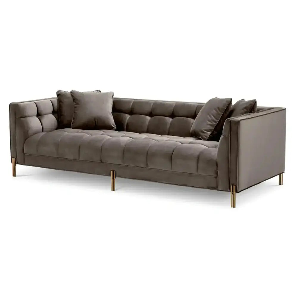 Eichholtz Sienna Sofa in Savona Grey Velvet