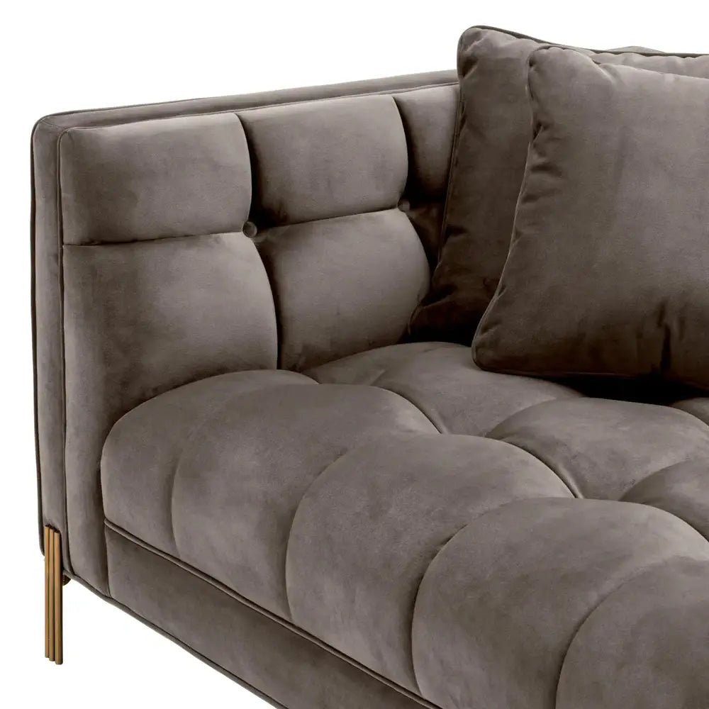 Eichholtz Sienna Sofa in Savona Grey Velvet