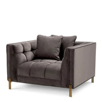 Eichholtz Sienna Chair in Savona Grey Velvet