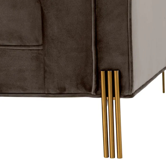 Sienna Chair - Savona Grey Velvet Eichholtz 3