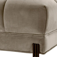 Eichholtz Lounge Sienna Left Sofa in Savona Greige Velvet