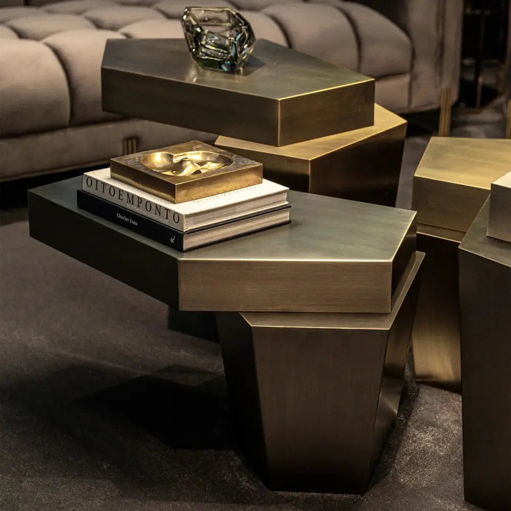 Calabasas Coffee Table - Brushed Brass Finish Eichholtz 2