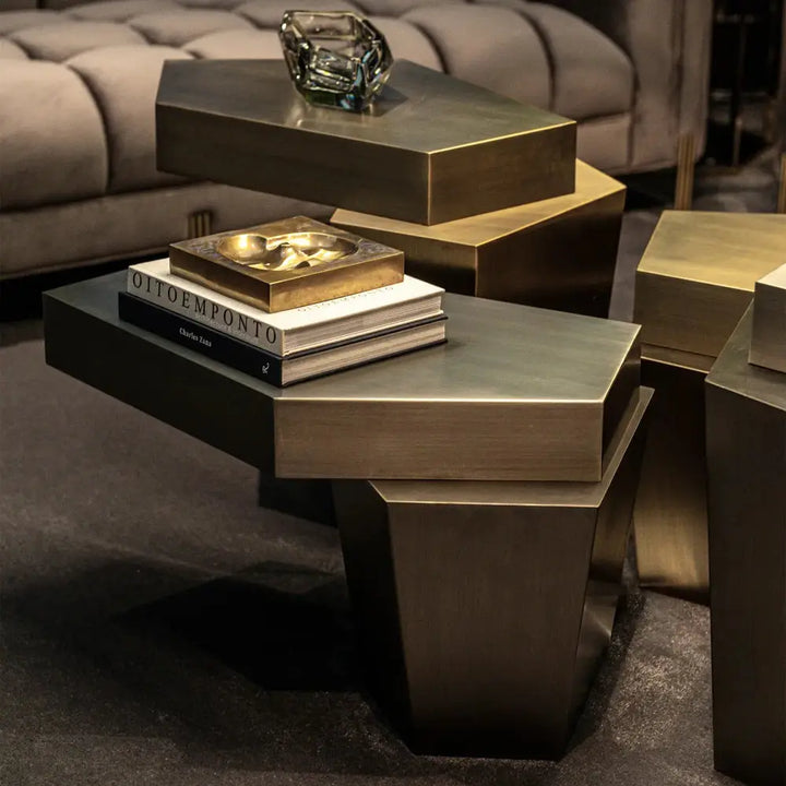 Calabasas Coffee Table - Brushed Brass Finish Eichholtz 2