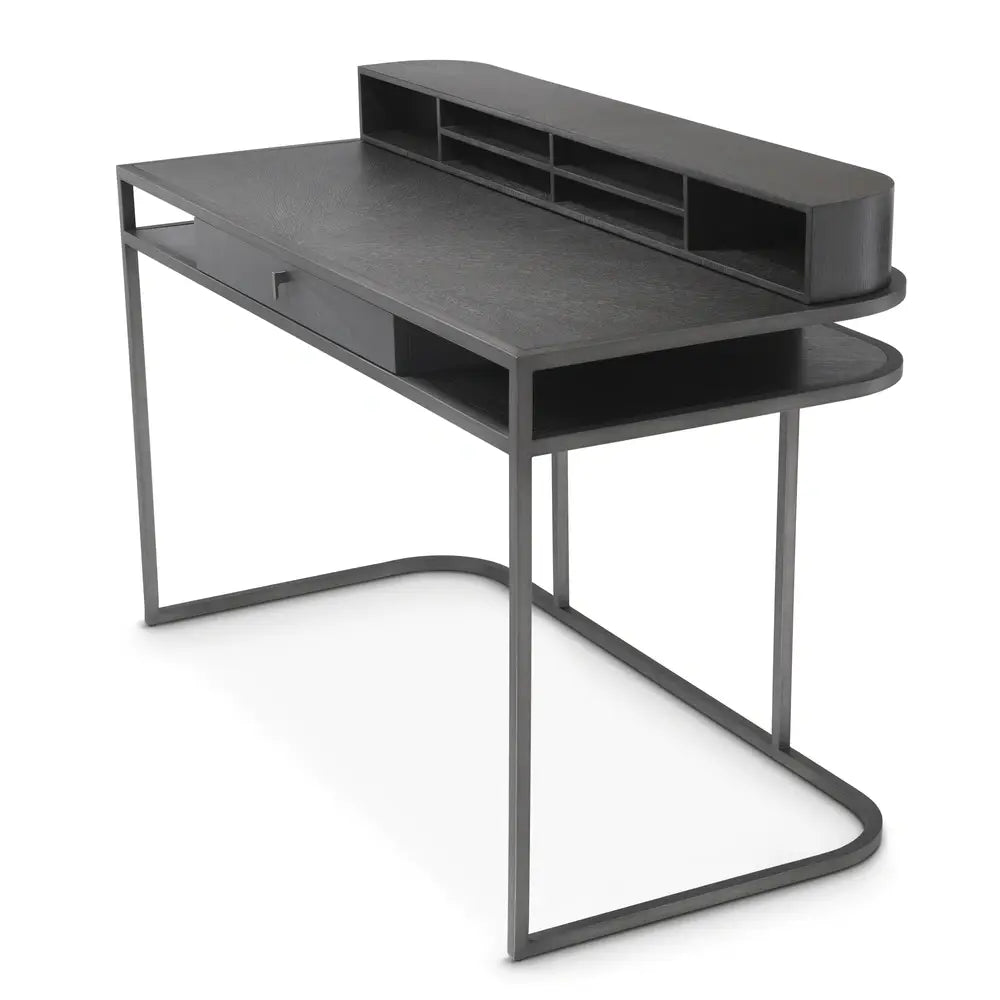 Highland Desk - Charcoal Brown Oak Veneer Eichholtz 1