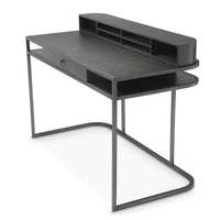 Eichholtz Highland Desk in Charcoal Brown Oak Veneer