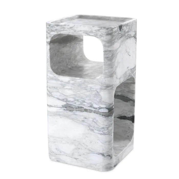 Adler Side Table - White Marble Eichholtz 1
