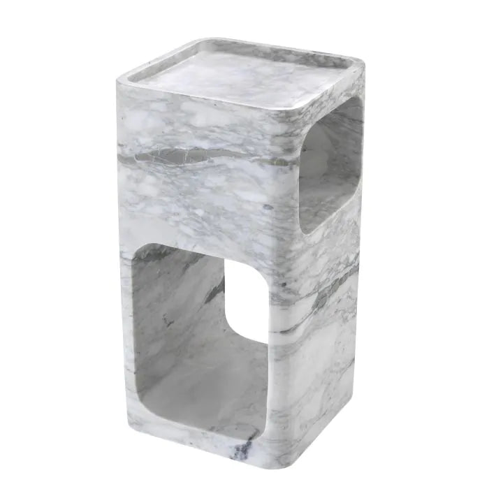 Adler Side Table - White Marble Eichholtz 2