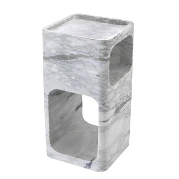 Eichholtz Adler Side Table in White Marble