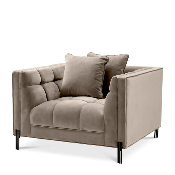Sienna Chair - Savona Greige Velvet Eichholtz 2