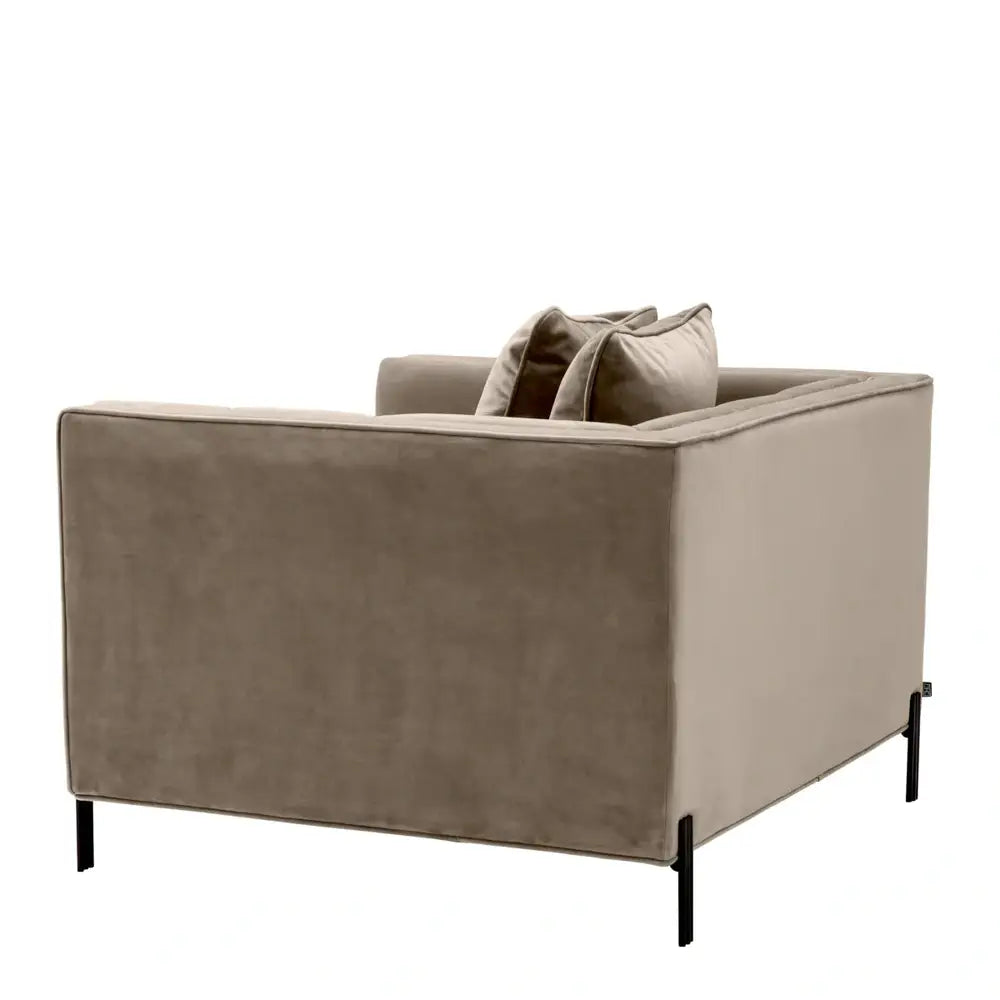 Sienna Chair - Savona Greige Velvet Eichholtz 3