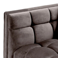 Eichholtz Lounge Sienna Left Sofa in Savona Grey Velvet