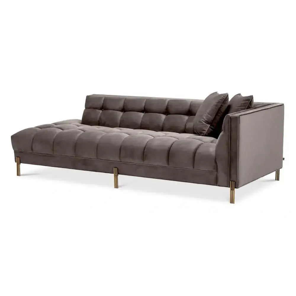 Lounge Sienna Right Sofa - Savona Grey Velvet Eichholtz 2