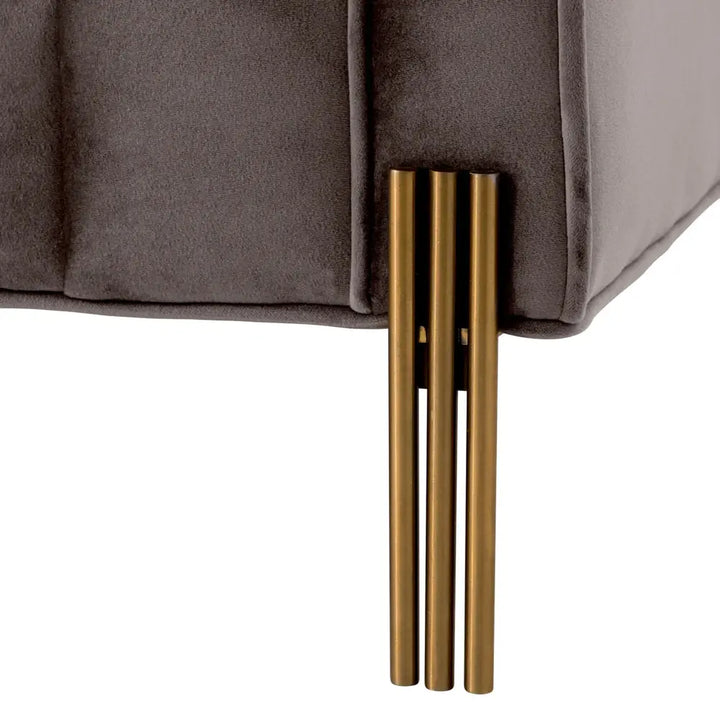 Lounge Sienna Right Sofa - Savona Grey Velvet Eichholtz 4