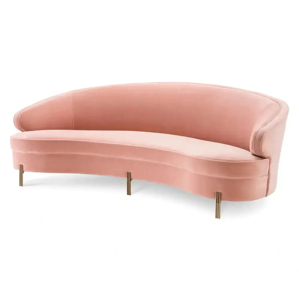 Eichholtz Pierson Sofa in Savona Nude Velvet