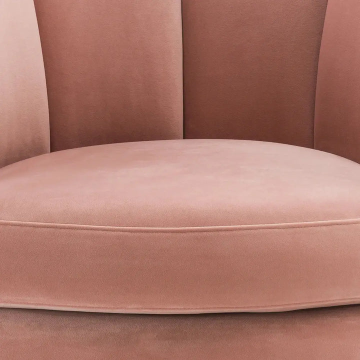 Mirage Swivel Chair - Savona Nude Velvet Eichholtz 4