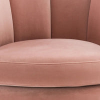 Eichholtz Mirage Swivel Chair in Savona Nude Velvet