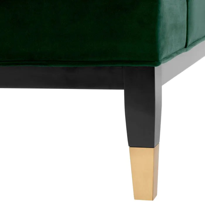 Eichholtz Castelle Chair in Roche Dark Green Velvet