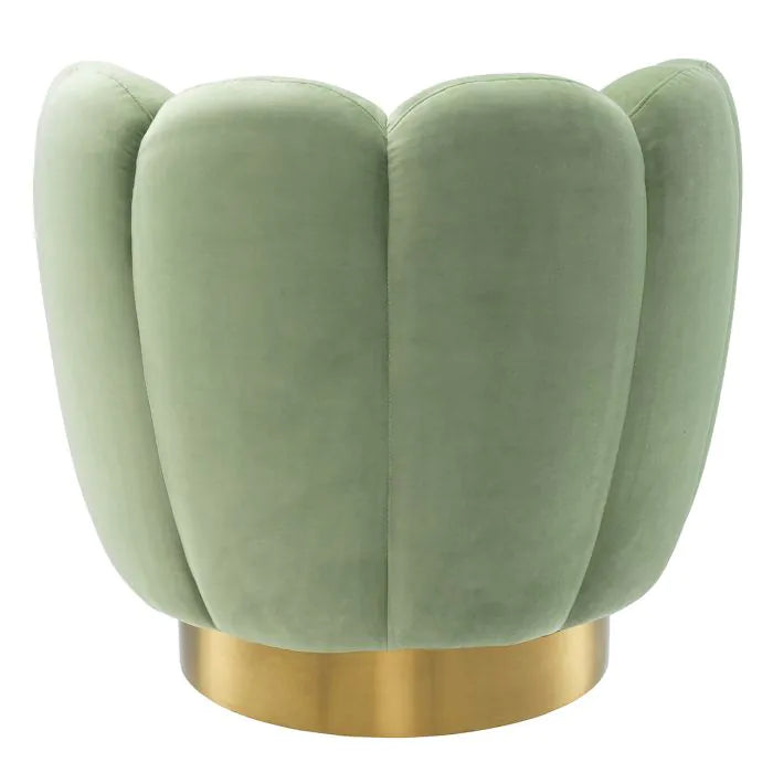 Mirage Swivel Chair - Savona Pistache Green Velvet Eichholtz 4