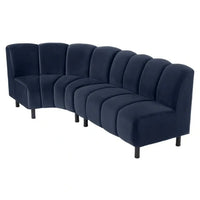 Eichholtz Hillman Sofa in Savona Midnight Blue Velvet