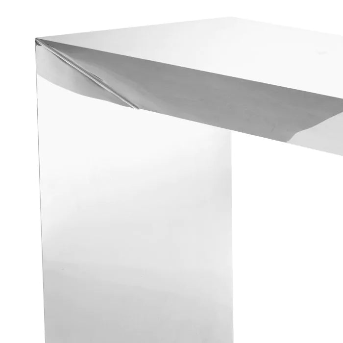 Eichholtz Carlow Console Table in Polished Stainles Steel