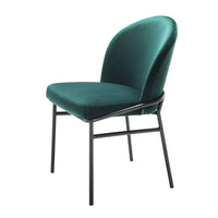 Eichholtz Willis Set of 2 Dining Chairs in Savona Dark Green Velvet