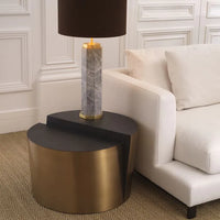 Eichholtz Riviera Side Table in Charcoal Grey Oak Veneer