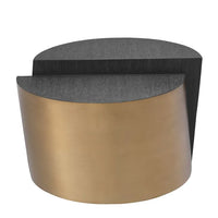 Eichholtz Riviera Side Table in Charcoal Grey Oak Veneer