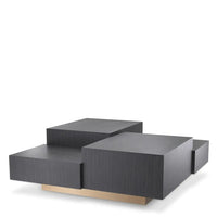 Eichholtz Nerone Coffee Table in Charcoal Grey Oak Veneer