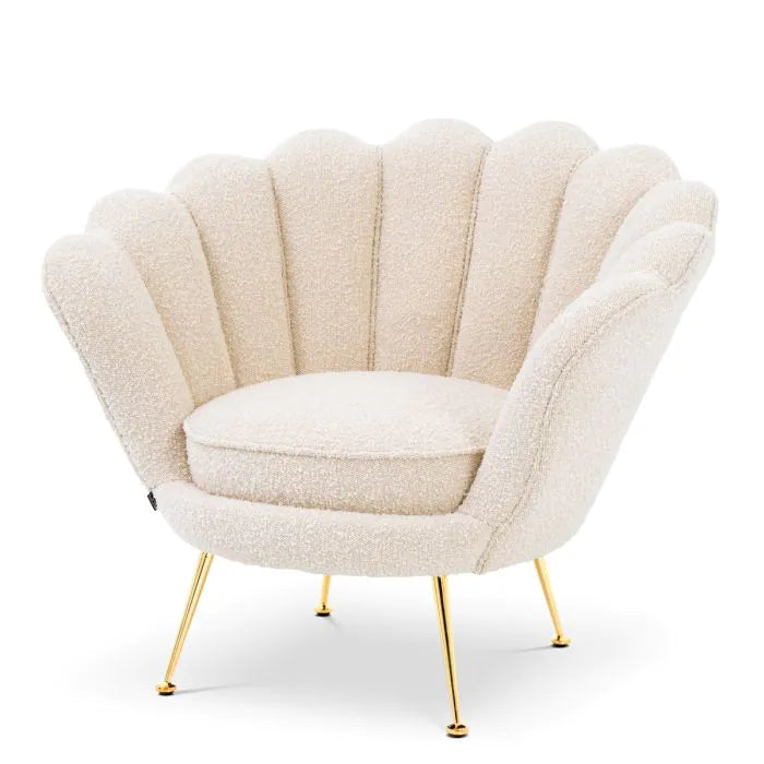 Eichholtz-Eichholtz Trapezium Chair in Bouclé Cream-Cream 421 