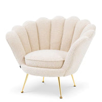 Eichholtz Trapezium Chair in Bouclé Cream