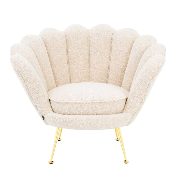 Eichholtz Trapezium Chair in Bouclé Cream