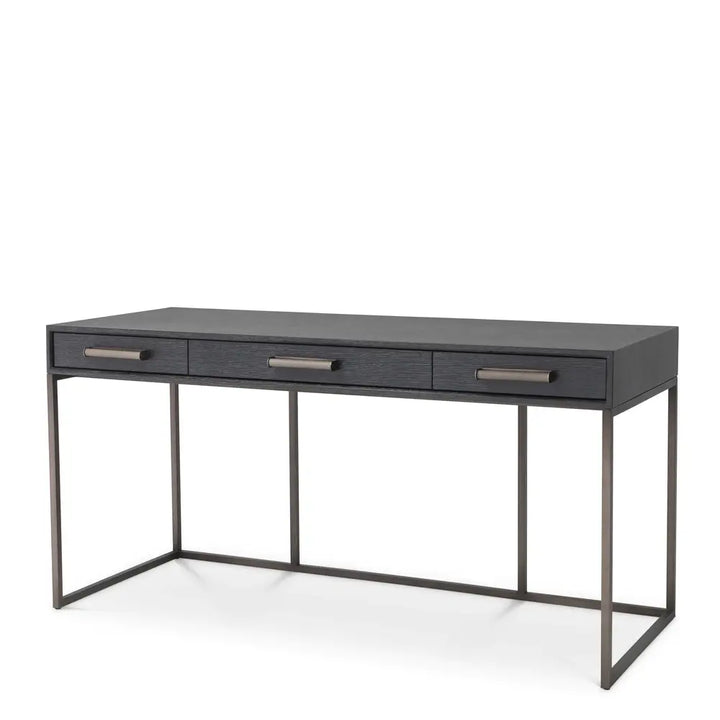 Larsen Desk - Charcoal Grey Oak Veneer Eichholtz 1