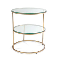 Eichholtz Circles Side Table in Brushed Brass Finish