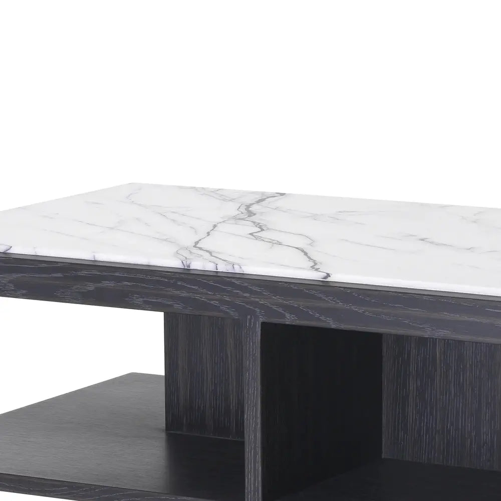 Eichholtz Miguel Side Table in Charcoal Grey Oak Veneer