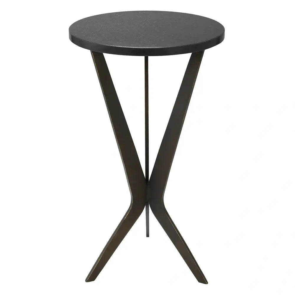 Eichholtz Malone Side Table in Bronze Finish Granite Top