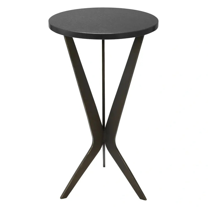 Malone Side Table - Bronze Finish Granite Top Eichholtz 1