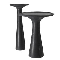 Eichholtz Pompano High Side Table in Honed Black Marble