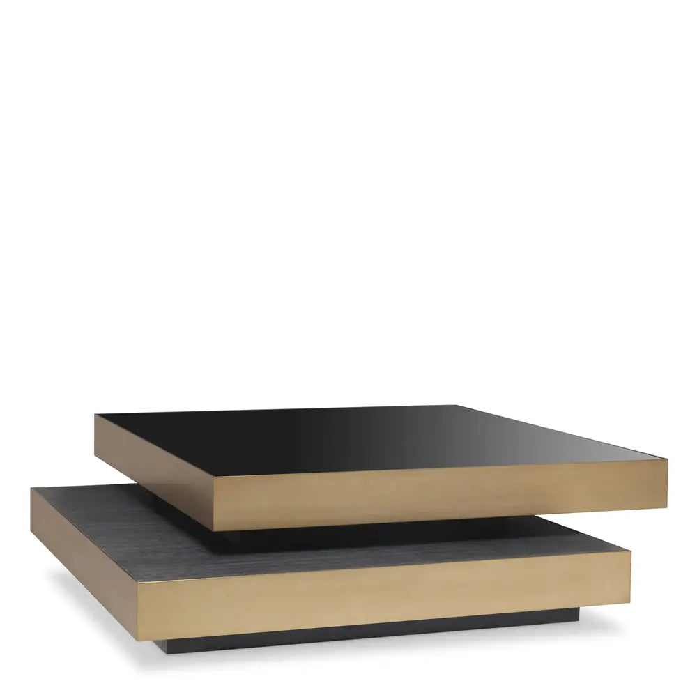 Eichholtz Shelton Coffee Table in Brushed Brass Finish