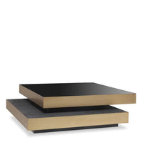 Eichholtz Shelton Coffee Table in Brushed Brass Finish