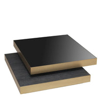 Eichholtz Shelton Coffee Table in Brushed Brass Finish